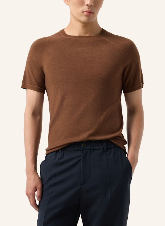 BOGNER Merino-Shirt Osaka BRAUN