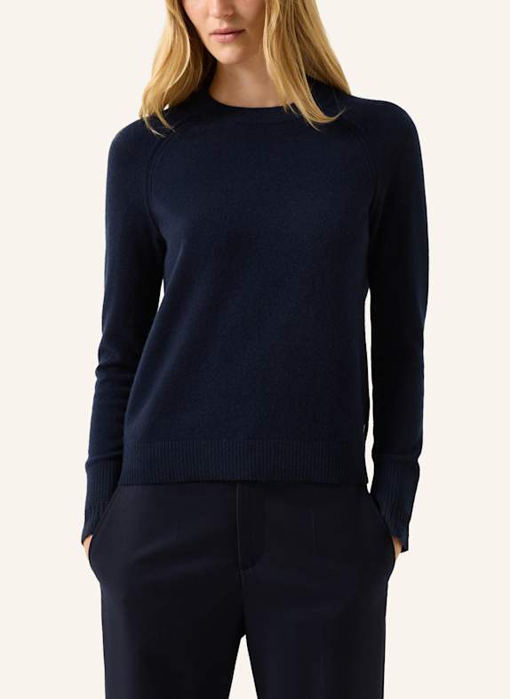 BOGNER Vanessa-trui van scheerwol en kasjmier DONKERBLAUW