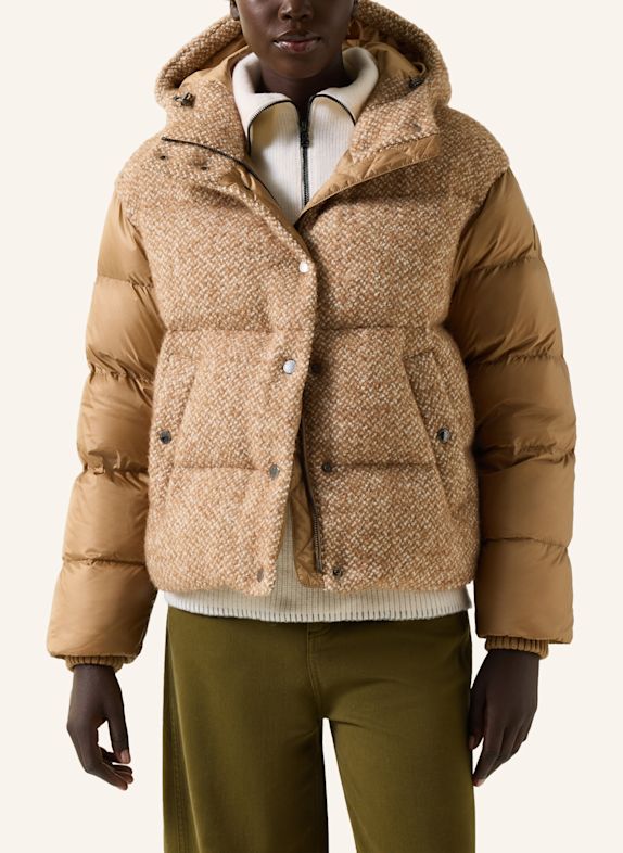 BOGNER Bouclé-Daunenjacke Cathy CAMEL