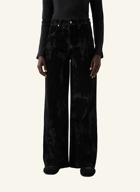 BOGNER Wide Fit-Jeans Lizzy ZWART