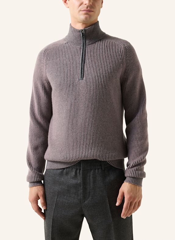 BOGNER Troyer DWAYNE met kasjmier VIEUX ROSE / GRIJS