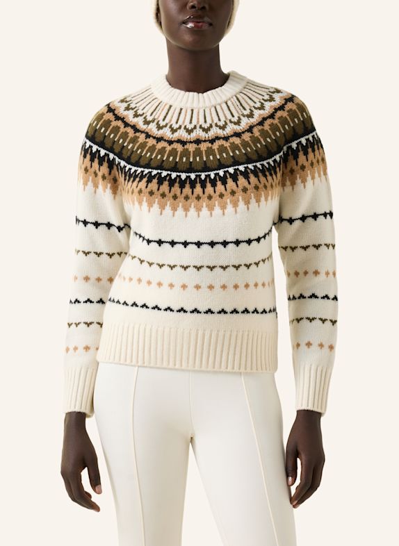BOGNER Kasjmier trui INA CRÈME / CAMEL / COGNAC