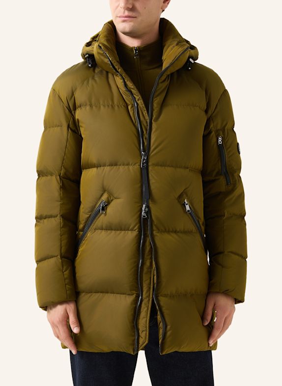 BOGNER Daunenjacke JONES-D3 mit abnehmbarer Kapuze OLIV