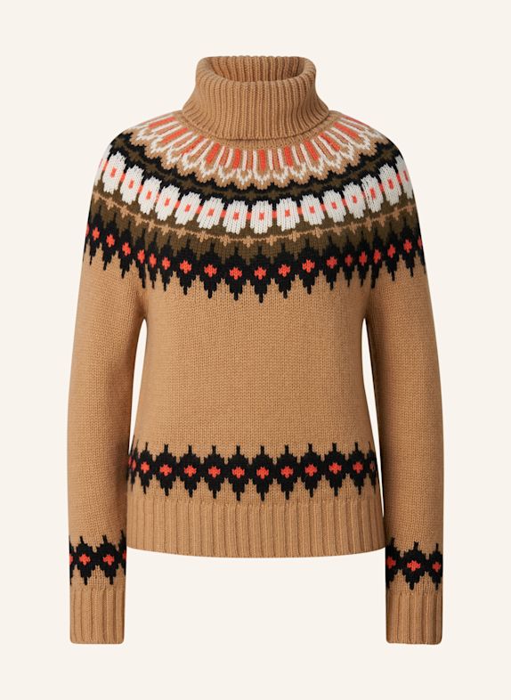 BOGNER Trui met col INGRID-2 CAMEL