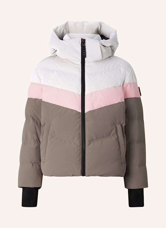 BOGNER Kids Ski-Daunenjacke Cosima TAUPE / WEISS / ROSA