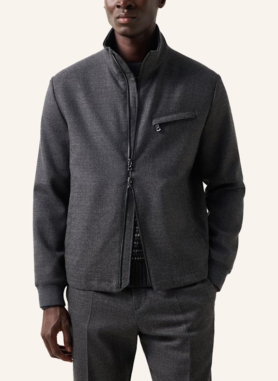 BOGNER Schurwollmix-Jacke Milan DUNKELGRAU