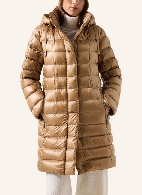 BOGNER Daunenmantel MERYL-D mit abnehmbarer Kapuze CAMEL