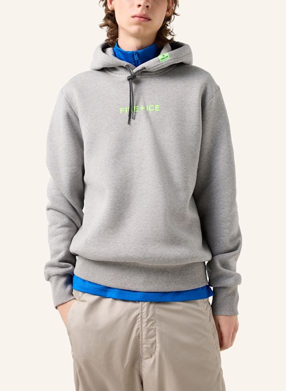 FIRE+ICE Hoodie COVELL GRAU