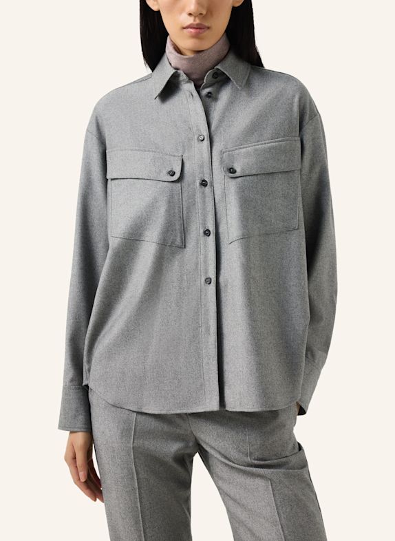 BOGNER Schurwoll-Hemdbluse Robyn GRAU