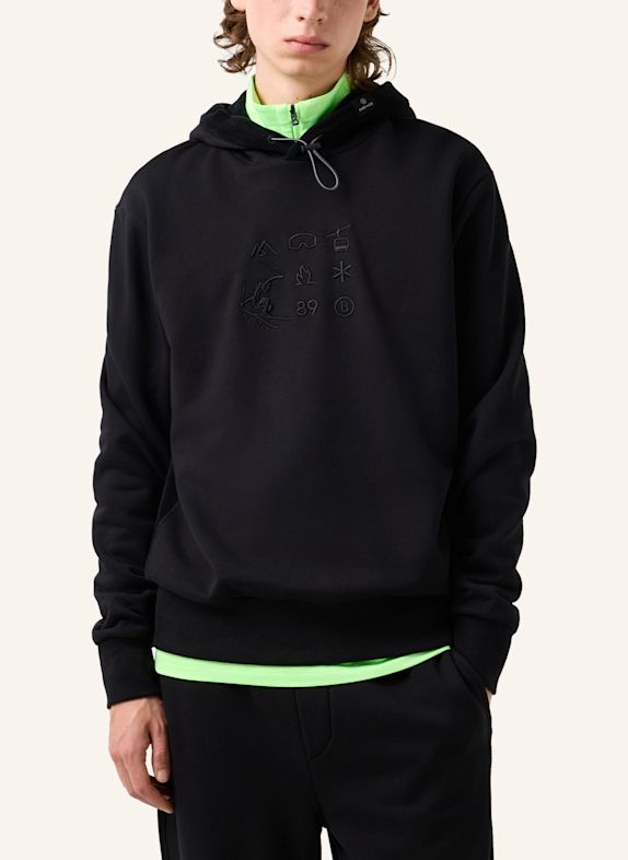 FIRE+ICE Baumwoll-Hoodie Kristan SCHWARZ