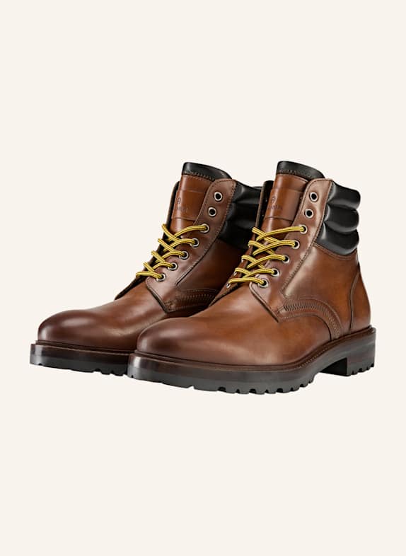 AIGNER lace boot CHARLES 7B COGNAC