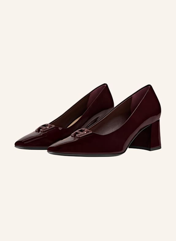 AIGNER block heel pumps MARYLIN 1B DUNKELROT