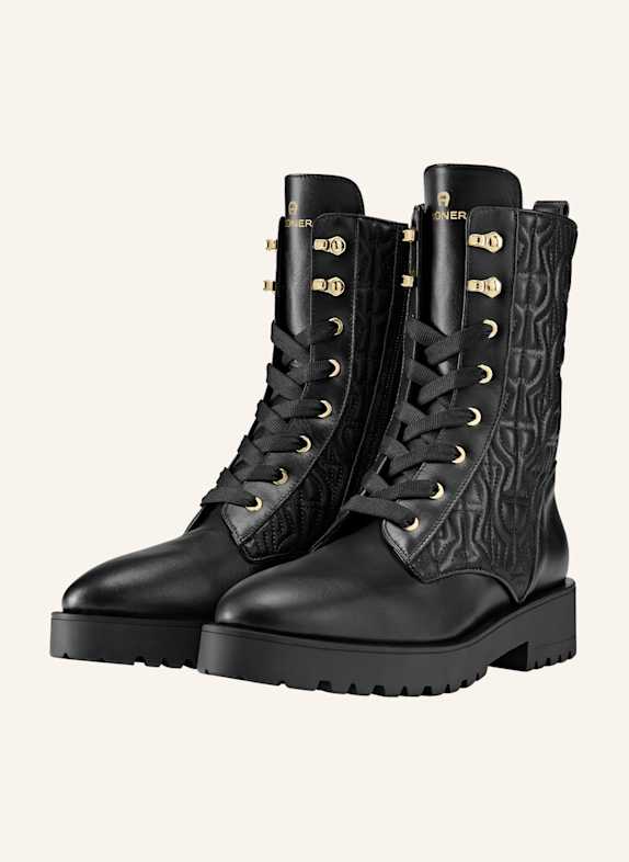 AIGNER lace bootie AVA 34B SCHWARZ