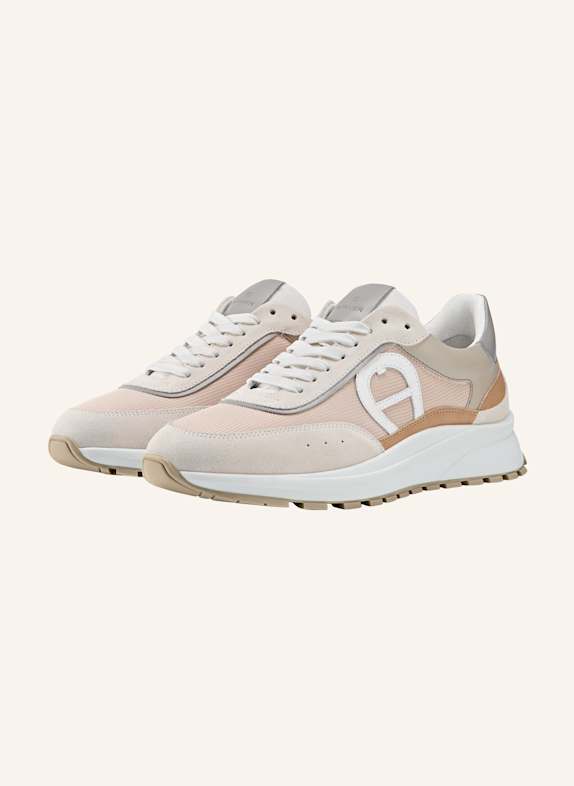 AIGNER runner sneaker JAMES 1A BEIGE/ GRAU