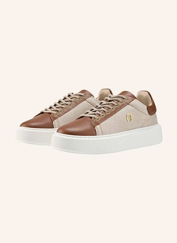 AIGNER sneaker SALLY 23E BEIGE/ COGNAC