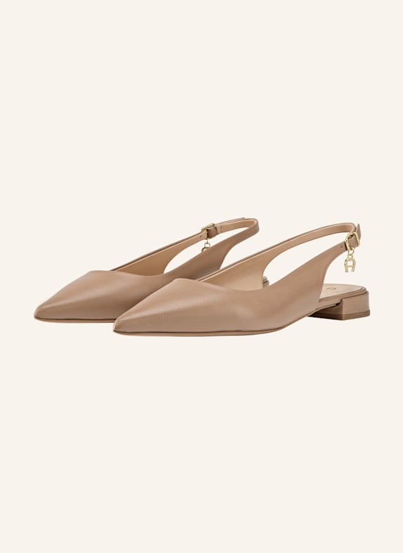 AIGNER slingback pumps ALINA 4H BEIGE