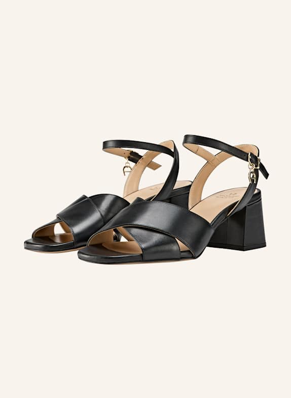 AIGNER block heel sandal COURTNEY 6B SCHWARZ