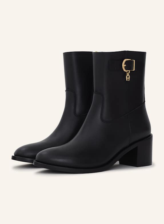 AIGNER block heel bootie MAYA 1A SCHWARZ