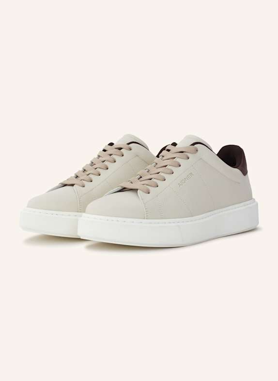 AIGNER sneaker OLIVER 1B WEISS/ BEIGE/ COGNAC