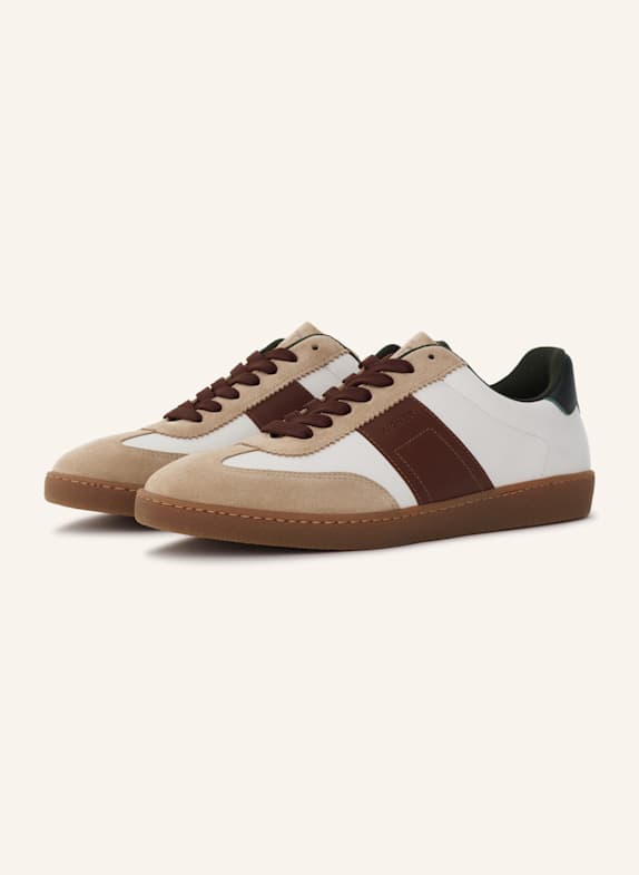 AIGNER classic sneaker LUKE 3C BEIGE/ WEISS/ COGNAC/ DUNKELGRÜN