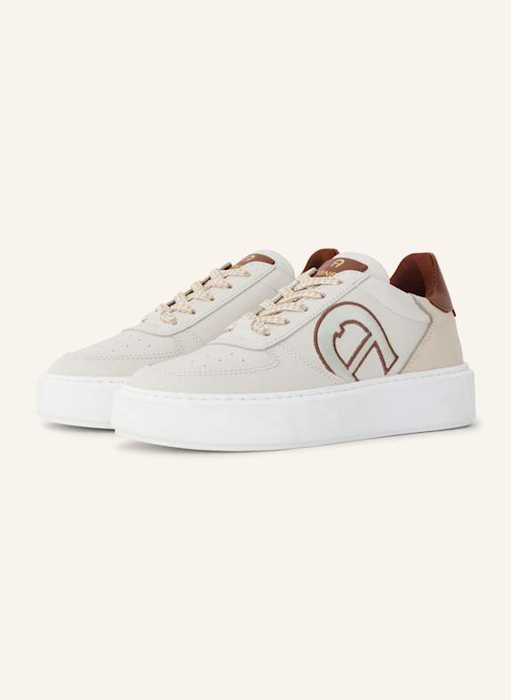 AIGNER classic sneaker SALLY 19G BEIGE/ COGNAC/ WEISS