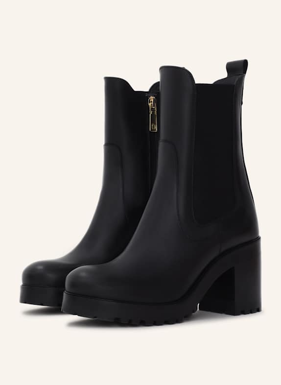 AIGNER block heel bootie AMY 7C SCHWARZ