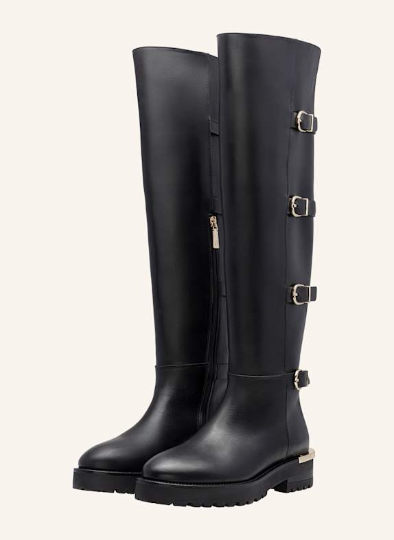 AIGNER Overknee Stiefel AVA 64 SCHWARZ