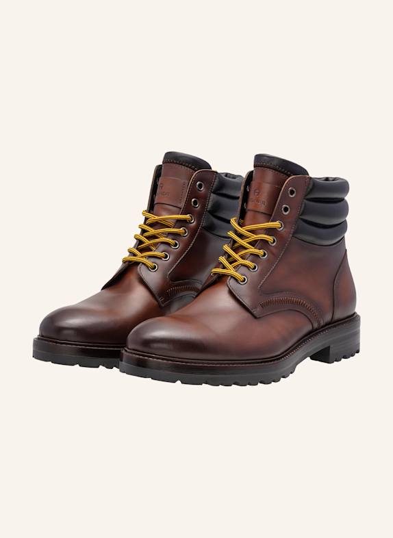 AIGNER Schnürstiefel CHARLES 7B COGNAC