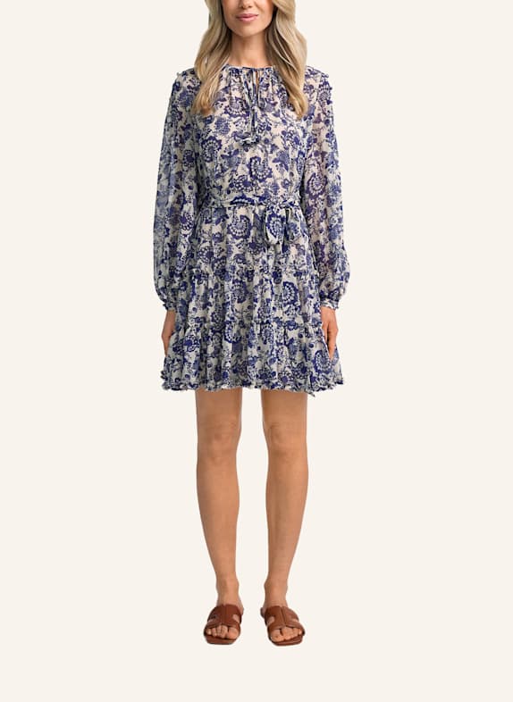 CLAIRE LUISE Flatterkleid Floral BLAU