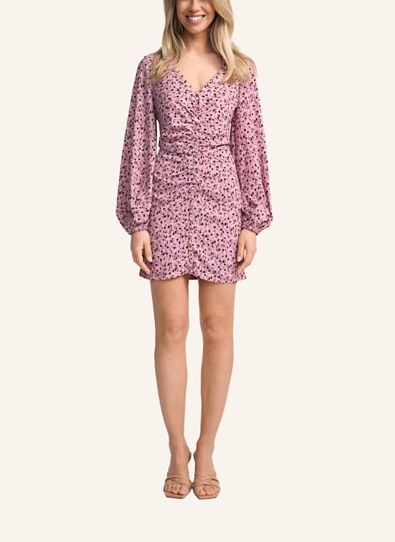 CLAIRE LUISE Gerafftes Minikleid ROSA