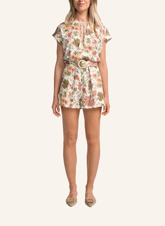 CLAIRE LUISE Jumpsuit mit Gürtel BEIGE