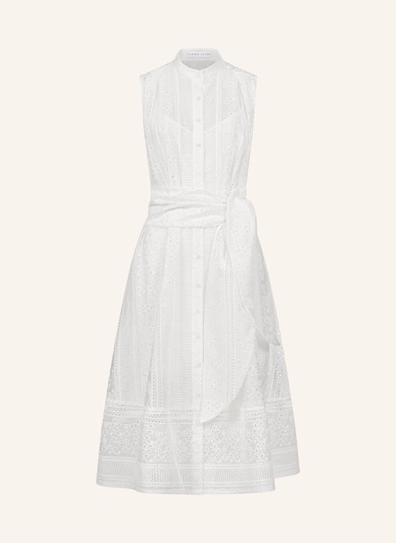 CLAIRE LUISE Midikleid Hochgeschlossen ECRU