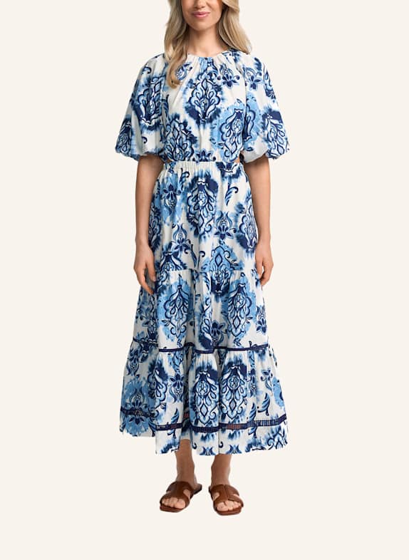 CLAIRE LUISE Cut-out Kleid Floral BLAU