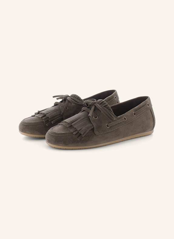 KENNEL & SCHMENGER Loafer DROP DUNKELGRÜN
