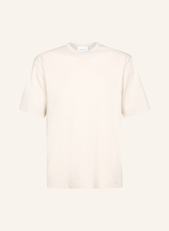 PROFUOMO T-Shirt kurzarm WEISS/ BEIGE