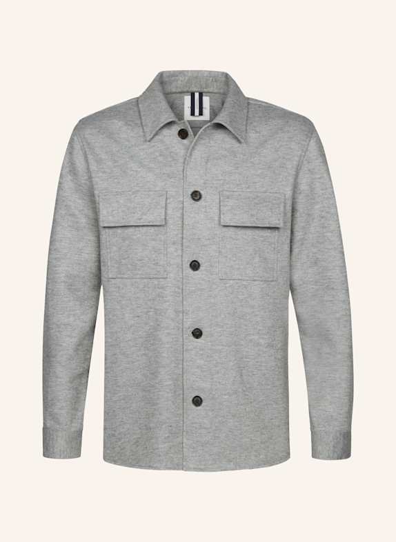 PROFUOMO Herren Overshirt HELLGRAU