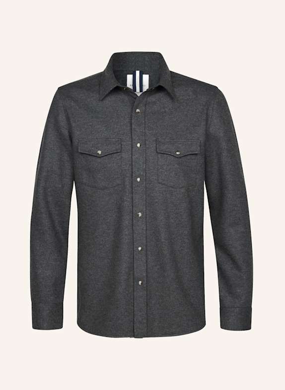 PROFUOMO Herren Overshirt DUNKELGRAU