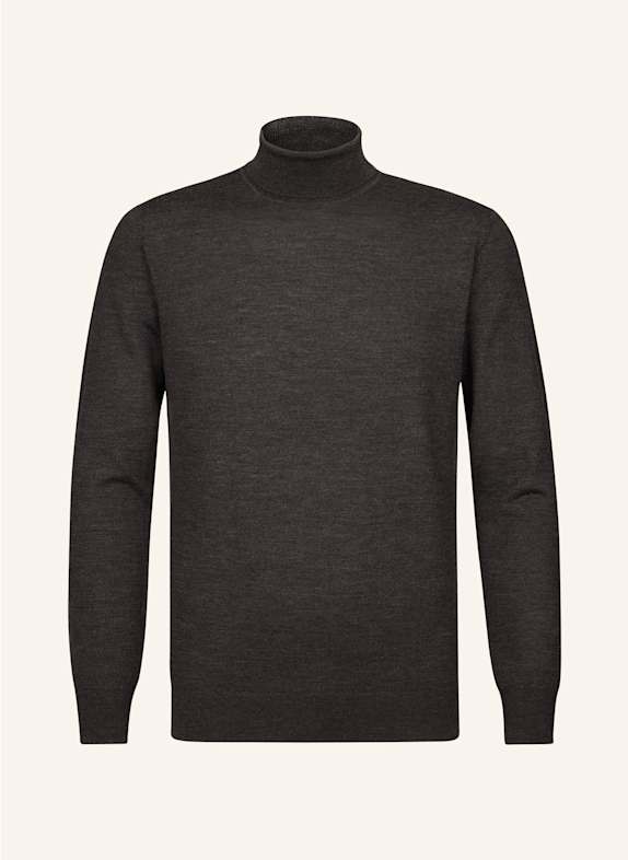 PROFUOMO Herren Rollkragenpullover DUNKELBRAUN