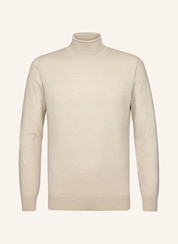 PROFUOMO Herren Rollkragenpullover BEIGE