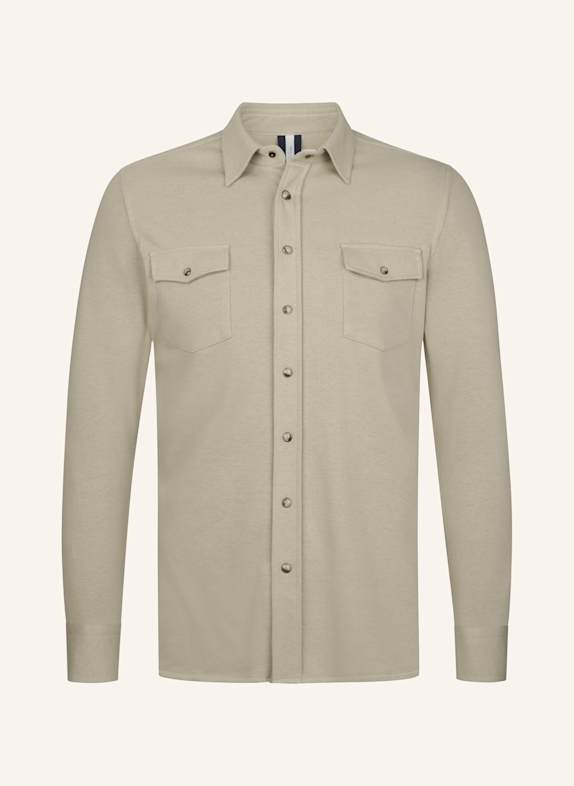 PROFUOMO Solid overshirt BEIGE/ CREME
