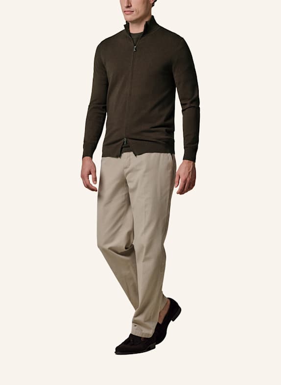 PROFUOMO Strickjacke DUNKELBRAUN