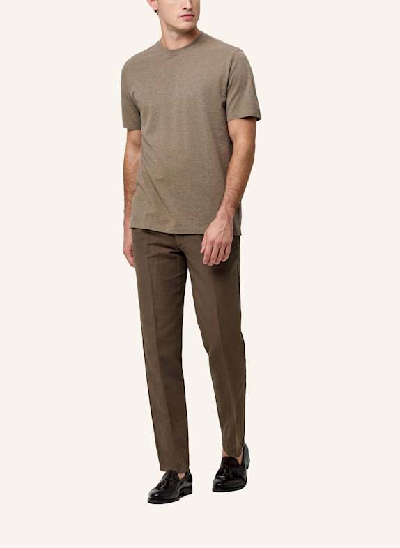 PROFUOMO T-Shirt BRAUN