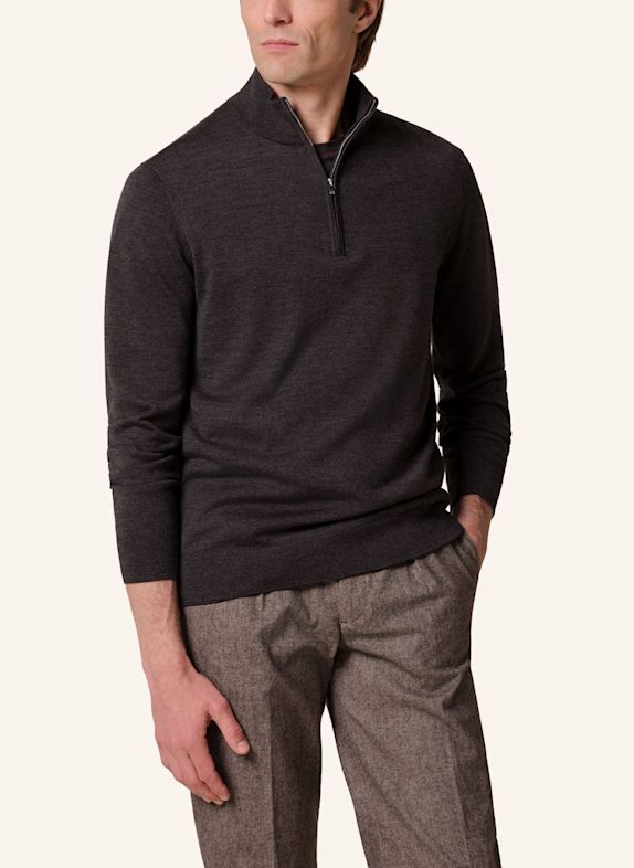 PROFUOMO Pullover DUNKELBRAUN