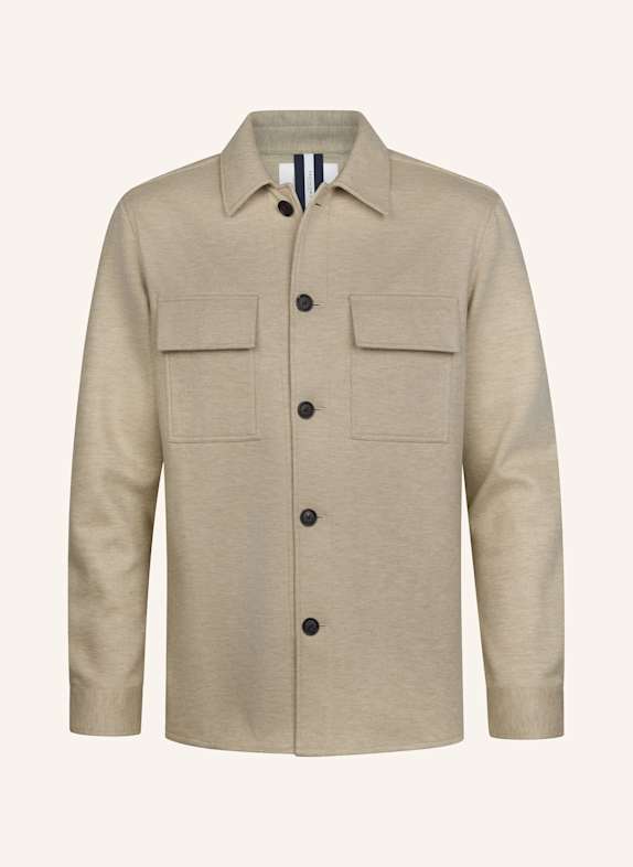 PROFUOMO Solid overshirt BEIGE/ CREME