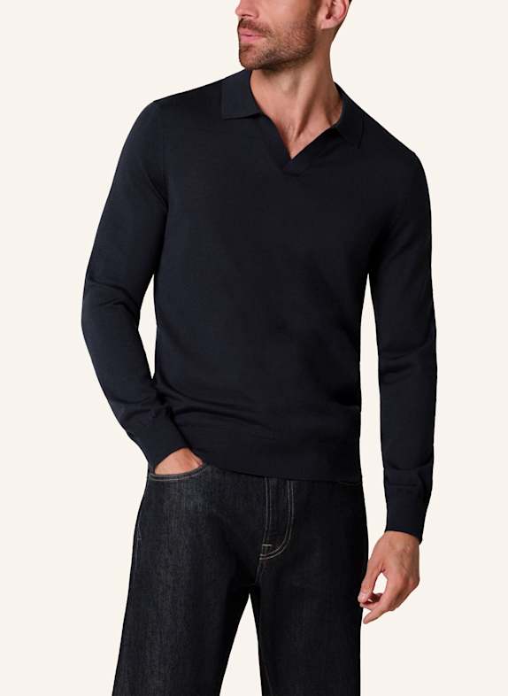 PROFUOMO Poloshirt BLAU