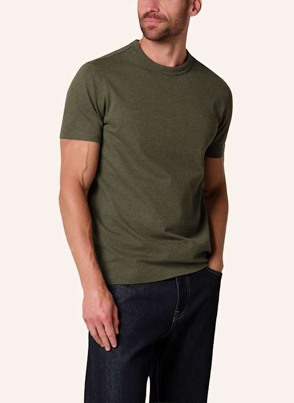 PROFUOMO T-Shirt DUNKELGRÜN / GRÜN