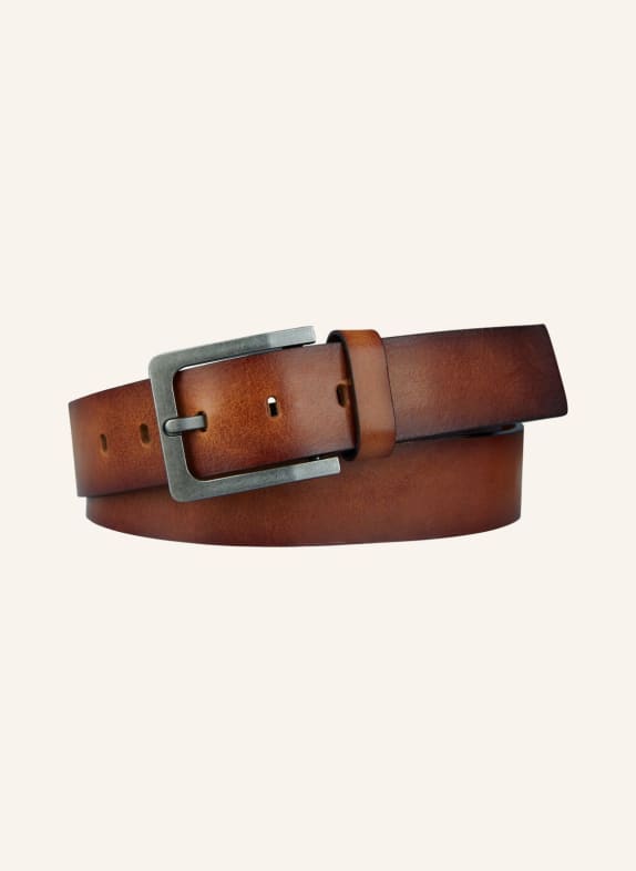 PROFUOMO Belt leather COGNAC