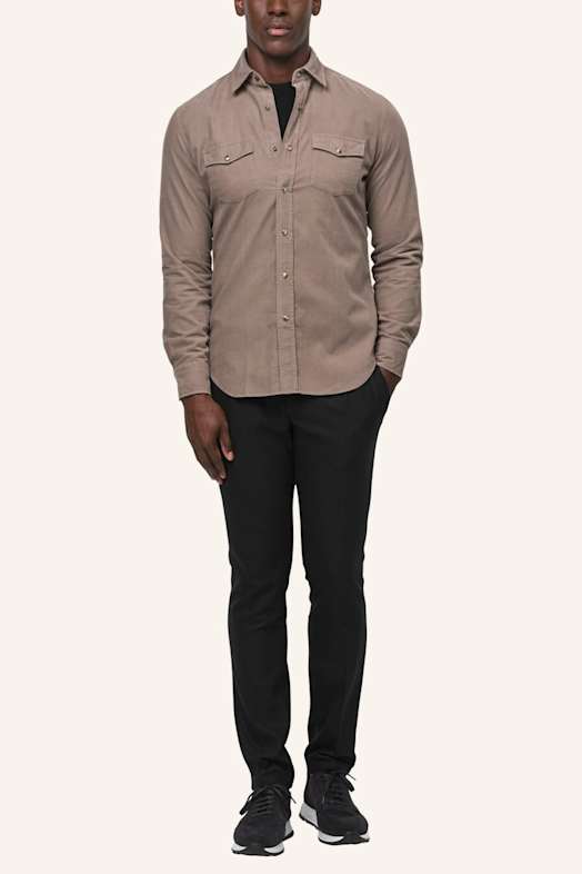 PROFUOMO Hemd Slim Fit TAUPE