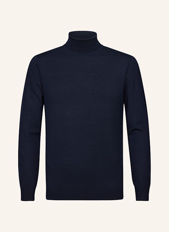 PROFUOMO Herren Rollkragenpullover BLAU