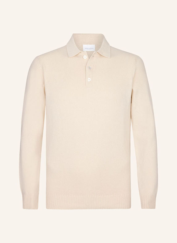 PROFUOMO Polo Langarm WEISS